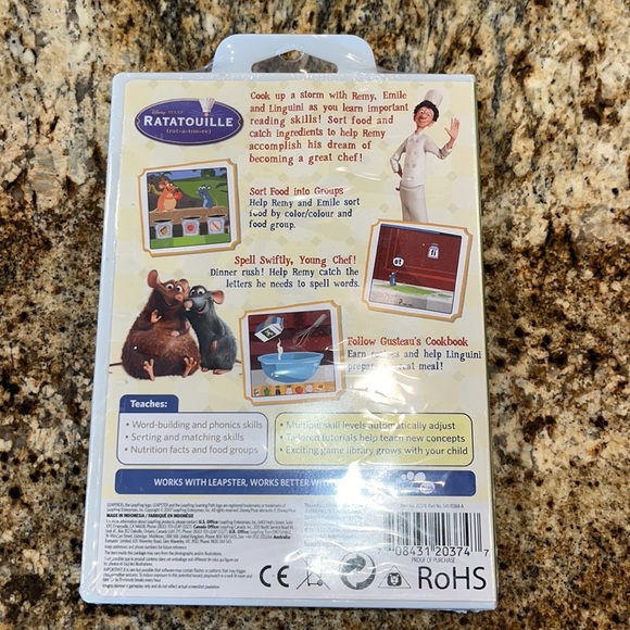 BNWT Leap Frog Leapster Ratatouille learning game - Picture 4 of 8